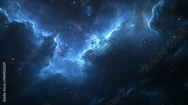 Fototapeta A cosmic background with stars and nebulae