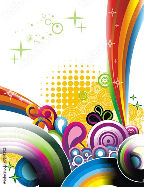 Obraz Circles Abstract Vector