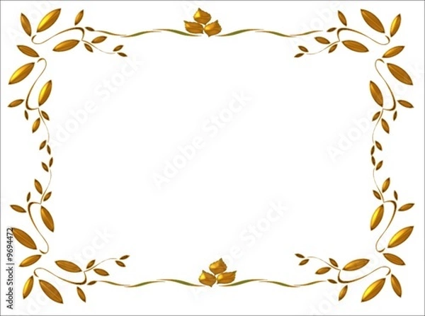 Fototapeta Rahmen gold