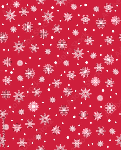 Fototapeta Vector modern seamless colorful geometry pattern snowflakes, color abstract geometric background, pillow multicolored print, retro texture, hipster fashion design