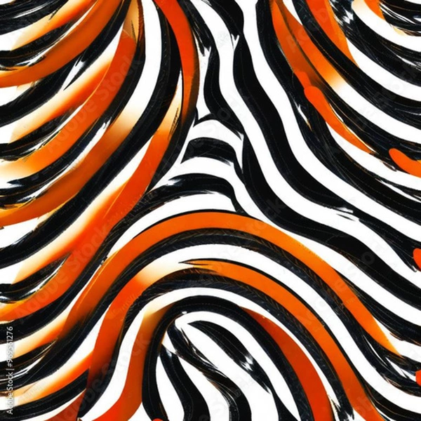 Fototapeta Abstract wavy blue pattern design perfect for unique creative backgrounds