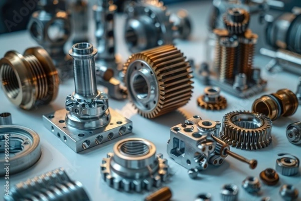 Obraz Close-up of engine parts