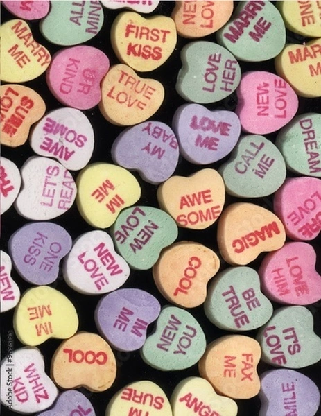 Obraz Candy heart valentines