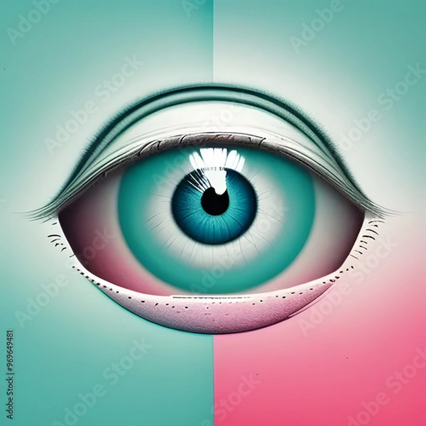 Fototapeta eye in background