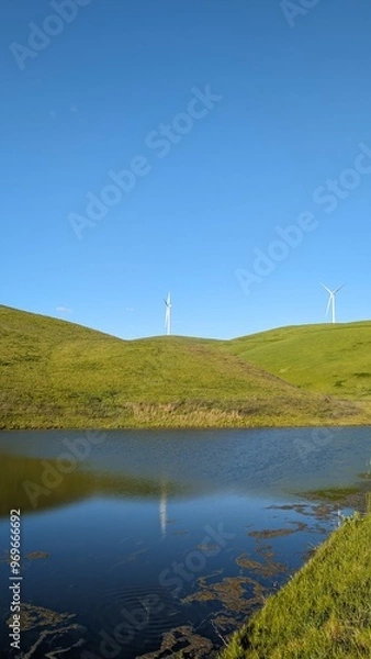 Fototapeta landscape with lake