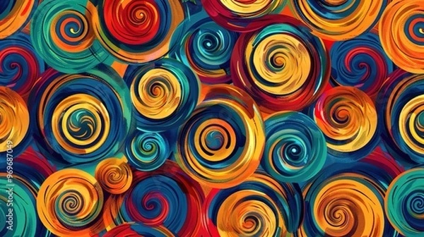 Fototapeta spiral pattern wallpaper