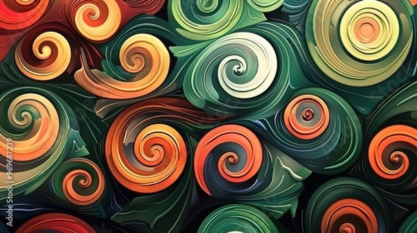 Fototapeta spiral pattern wallpaper