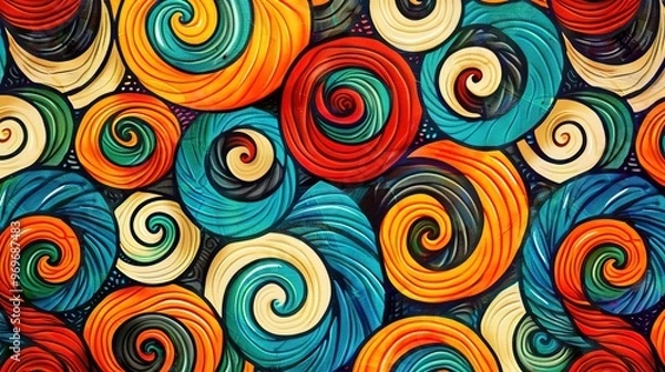 Fototapeta spiral pattern wallpaper