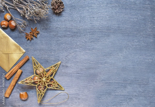 Obraz Christmas background with star