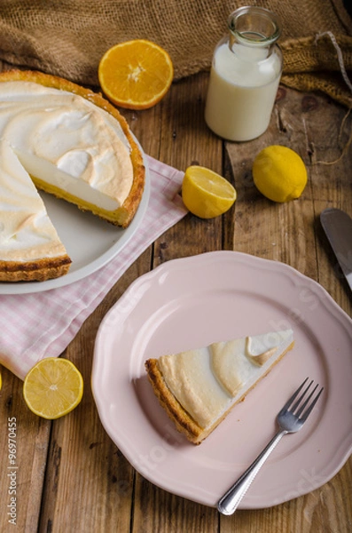 Fototapeta Lemon cheesecake delicious