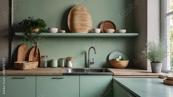 Fototapeta kitchen in the kitchen