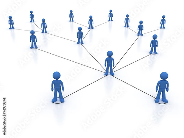 Fototapeta Social network