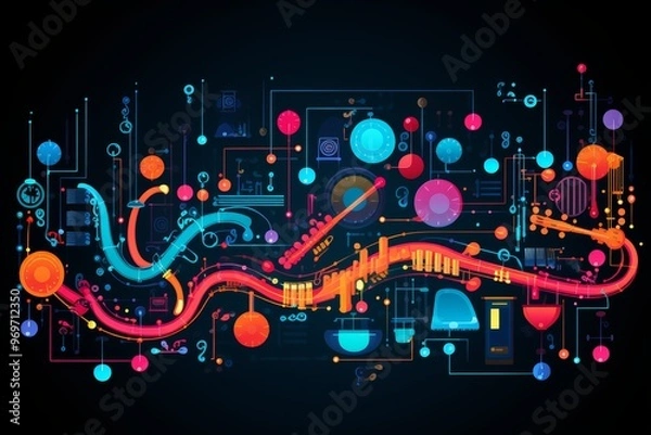 Fototapeta The importance of musical backgrounds in shaping artistic expression and cultural identity