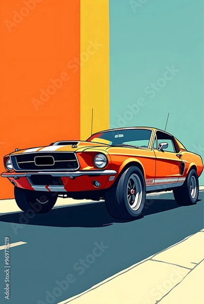 Obraz A beautiful classic car