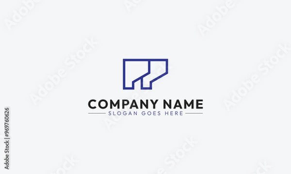 Fototapeta Letters PP Vector Monogram Logo Design 