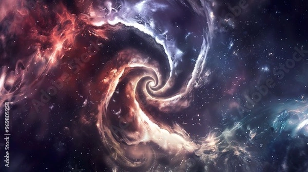 Fototapeta Spiral_Outer_Space_background