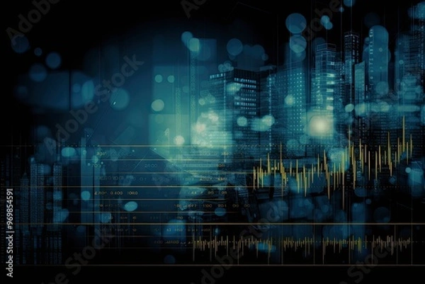 Fototapeta Abstract Finance Wallpaper Background