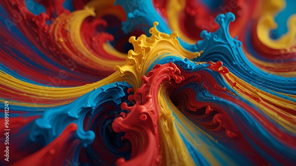 Fototapeta abstract colorful background or Vibrant Swirls of Color