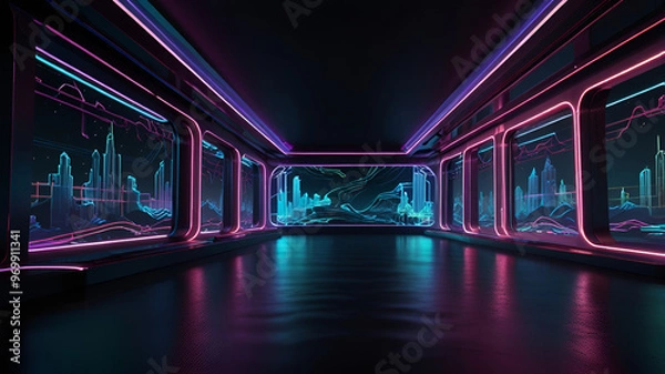 Fototapeta light in the tunnel 
