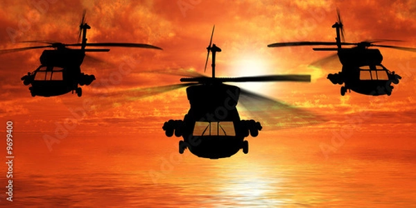Fototapeta Helicopters