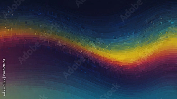 Fototapeta abstract rainbow background or Pixelated Gradient