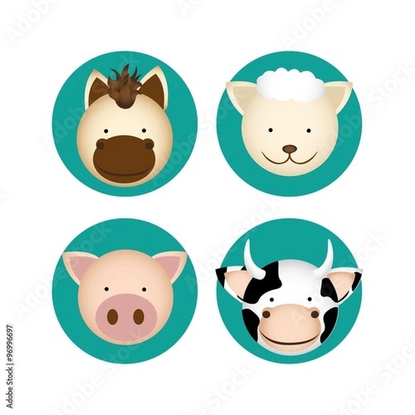 Obraz farm animals design 