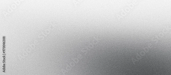 Obraz Gray grainy background, noise texture monochrome subtle gradient banner