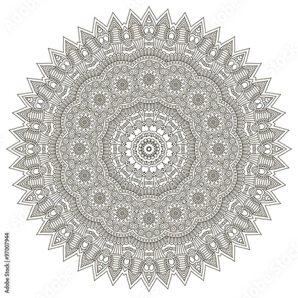 Fototapeta Vector round Mandala
