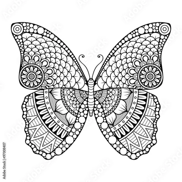 Fototapeta Vector abstract Butterfly