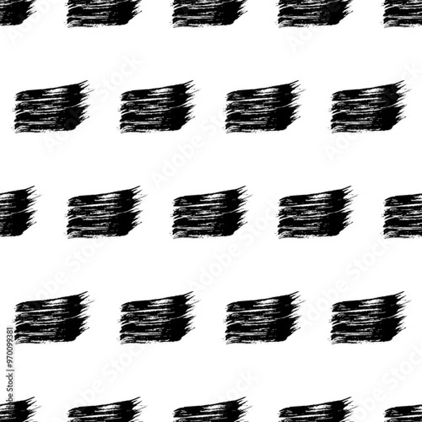 Fototapeta Seamless pattern with hand drawn scribble smears