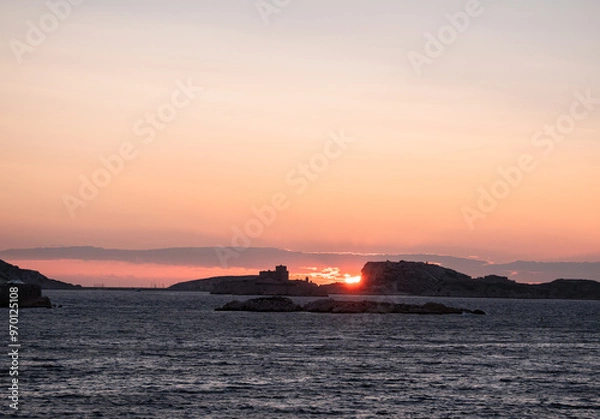 Obraz The castle If on a sunset