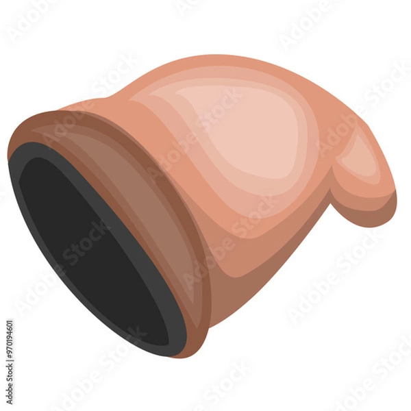 Fototapeta Knitted wool yarn hat