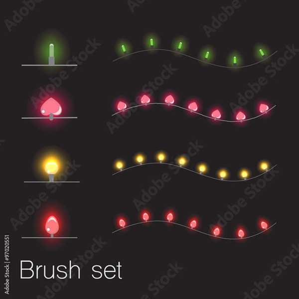 Obraz Garland brush set