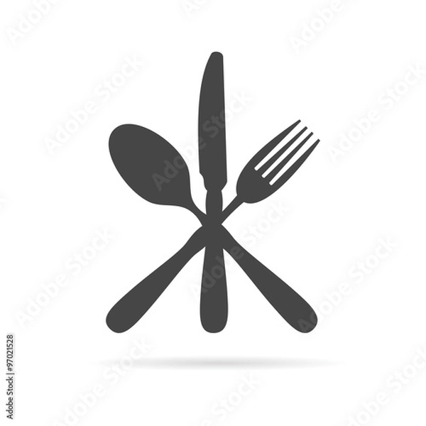 Obraz Cooking and kitchen icons