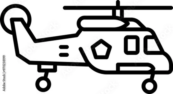Obraz Helicopter icon