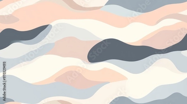 Obraz Abstract Illustration Canvas Pattern Background Template in Pastel Colors
