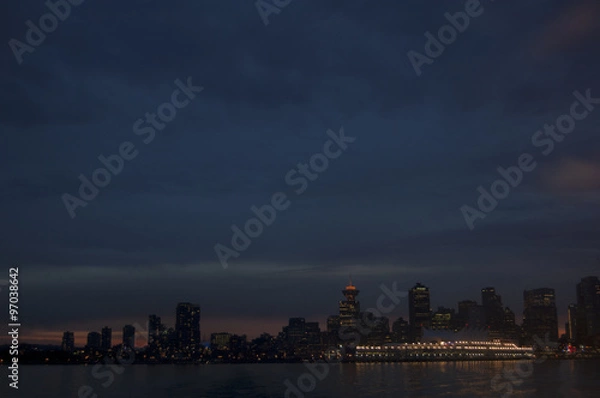 Obraz Vancouver, vue de nuit