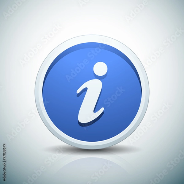 Fototapeta Info button