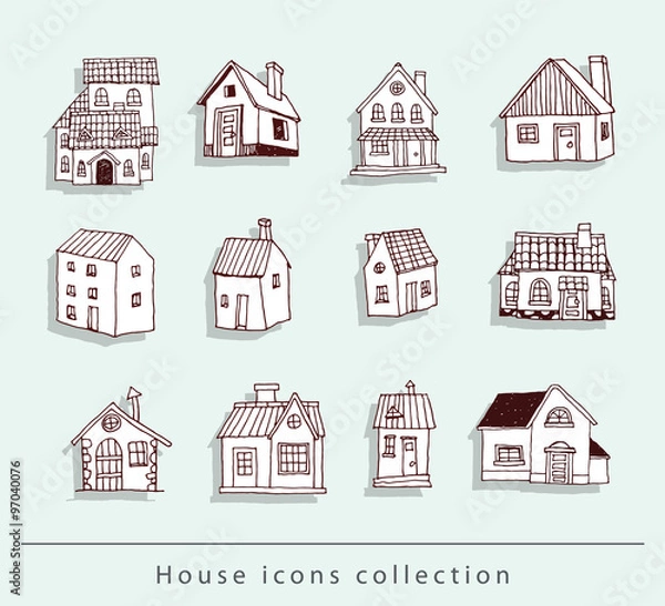Obraz House icon, vector illustration.
