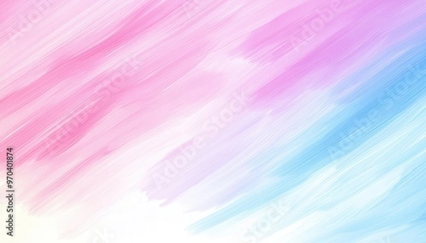 Fototapeta A soft gradient background featuring pastel pink and blue strokes, perfect for creative and artistic projects.