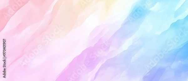 Fototapeta A soft, dreamy abstract background featuring pastel colors blending harmoniously, perfect for creative projects and designs.