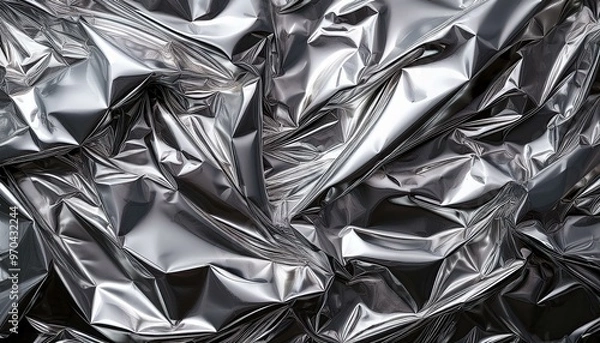 Obraz silver metal texture