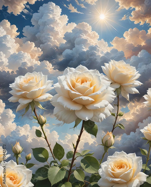 Obraz Yellow and White Roses