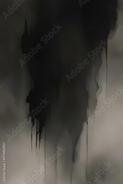 Obraz smoke on black background