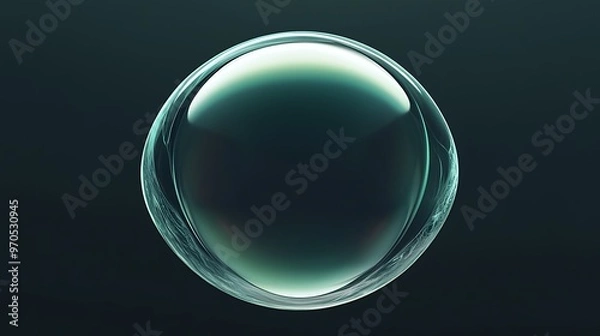 Obraz Abstract Orb with Translucent, Multi-Layered Shell