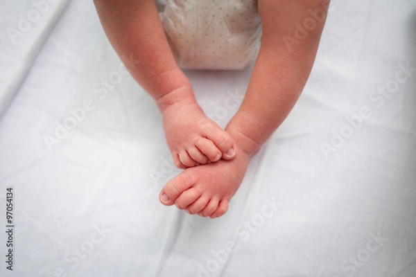 Obraz Pies de un bebe recien nacido