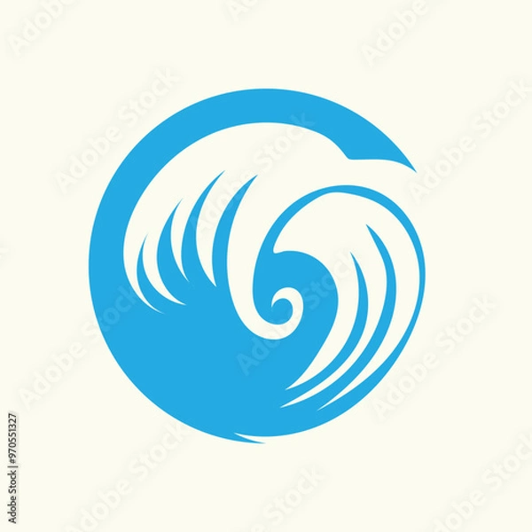 Obraz wave logo vector
