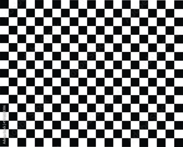Obraz Square Black and white checkered abstract background
