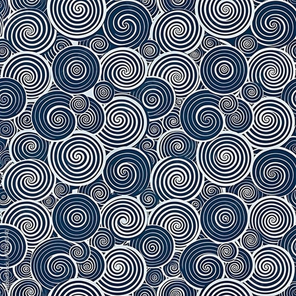 Fototapeta Abstract chaotic circles design pattern background