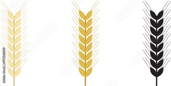 Obraz Wheat vector.